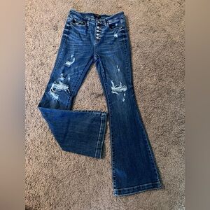 Judy blue button fly trouser flare 7/28